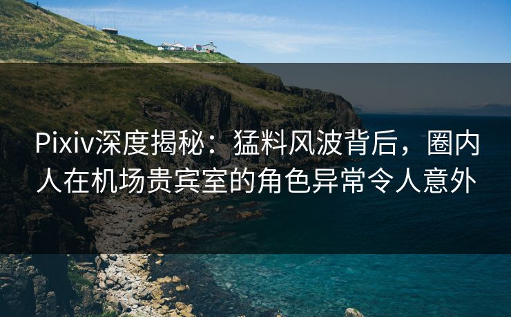 Pixiv深度揭秘：猛料风波背后，圈内人在机场贵宾室的角色异常令人意外